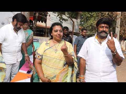 Nandamuri Balakrishna and Wife Casts Vote In Hindupuram | AP Assembly Elections 2024 | TFPC #nandamuribalakrishna ... - YOUTUBE