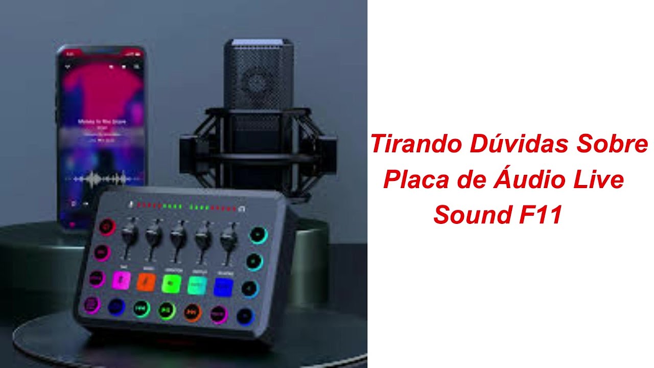 Sound Card F1 Placa de Áudio Live Sound Card F11 - YouTube