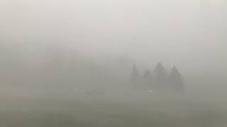 Intense Bow Echo from Tornado Warned Storm Hits Corinth, New York