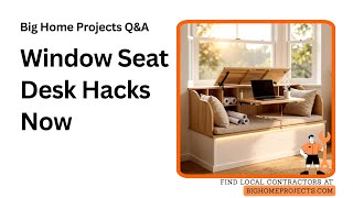 Window Bay Lift-Top Desk Seat With Cable Channel