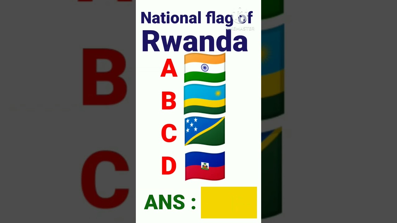 National flag of Rwanda. 