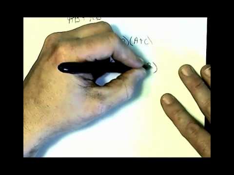 Video 1 on Simplifying Boolean Eqs