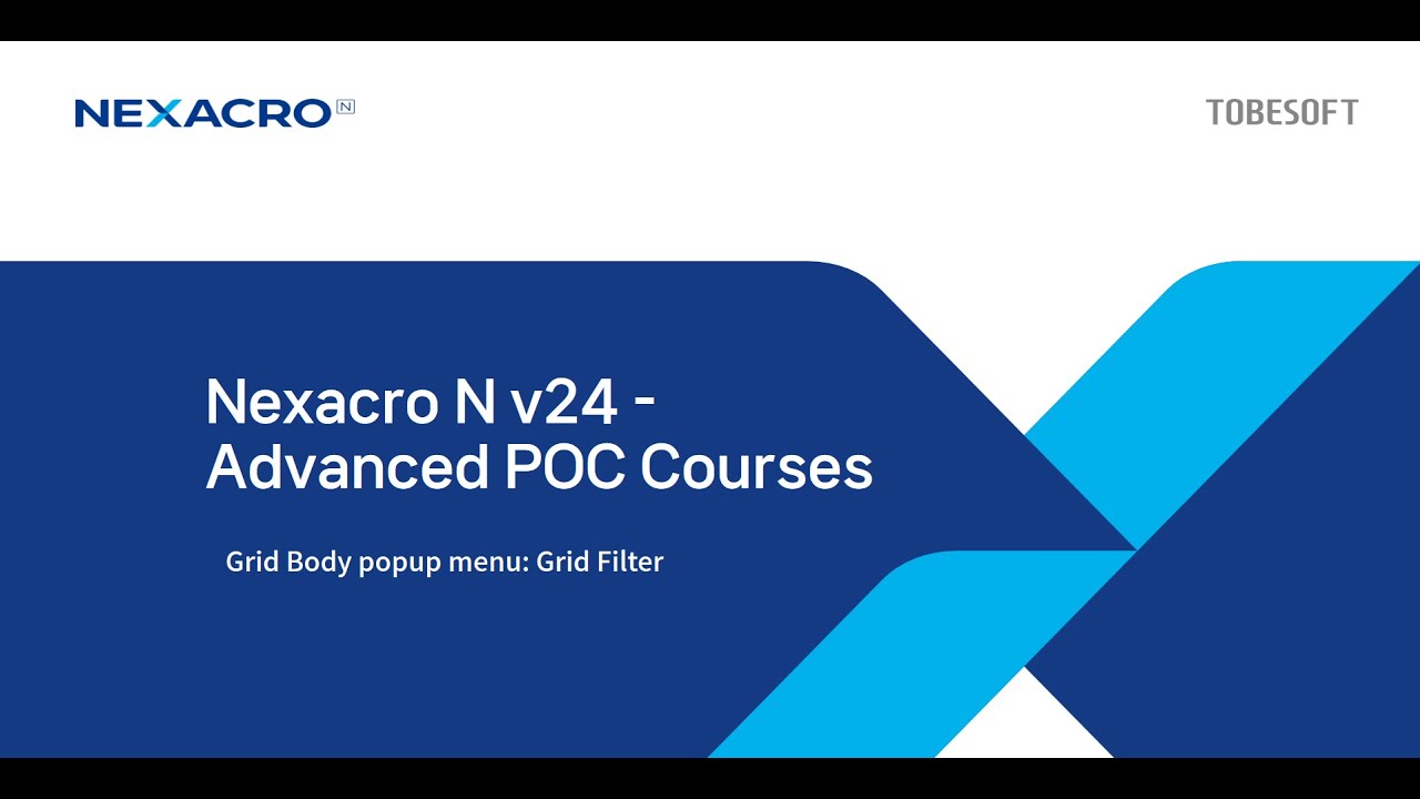 [Nexacro N v24 POC] Grid Body popup menu: Grid Filter