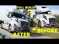 Rebuilding wrecked a volvo semi truck in 10 mins