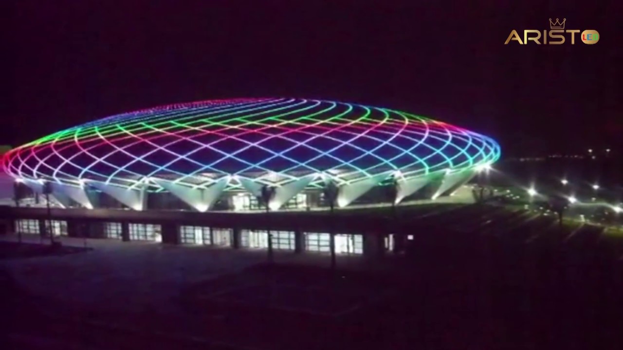 Aristo LEDMedia Facade Lighting for Sport Stadium YouTube