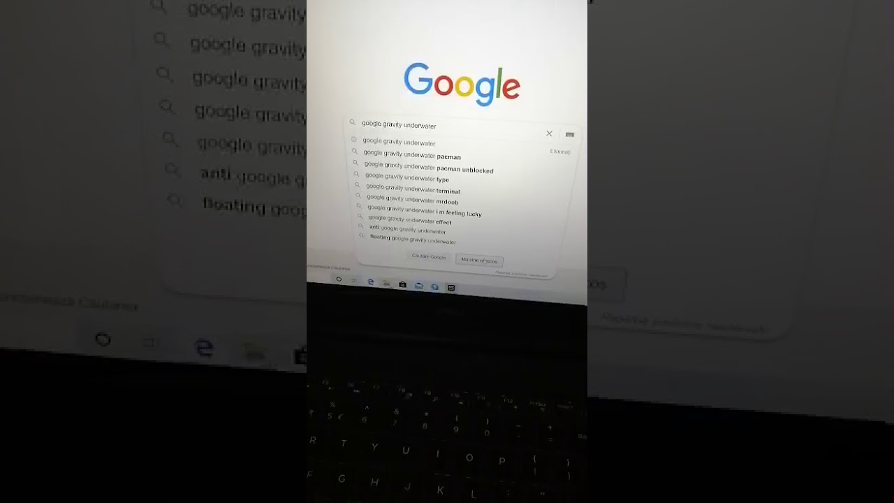 Google gravity underwater youtube
