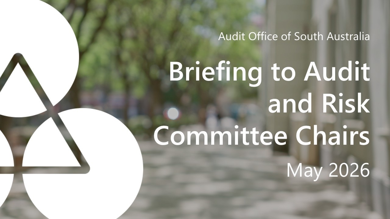 Auditor Generals Audit and Risk Chairs Committee Briefing – May 2026 ...