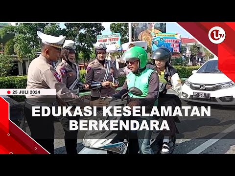POLRESTA TANJUNGPINANG EDUKASI PENGENDARA HINGGA BAGIKAN HELM GRATIS | U-NEWS