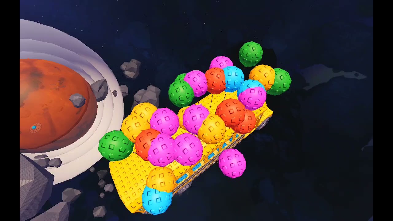 Fixing the balloon with bus