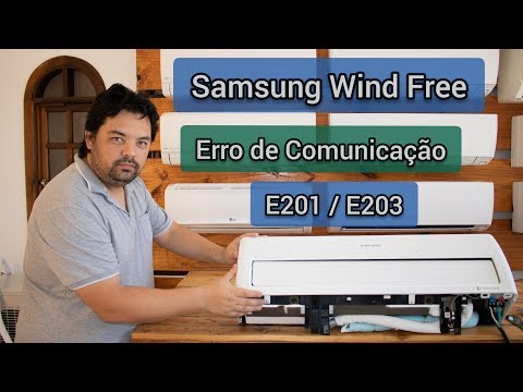 Samsung Inverter Wind Free Erro de Comunicação Código de Erro E201 / E203