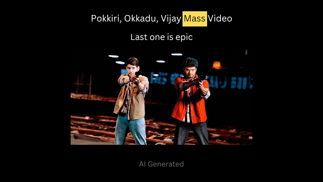 Pokkiri, Okkadu, Vijay Mass Video 