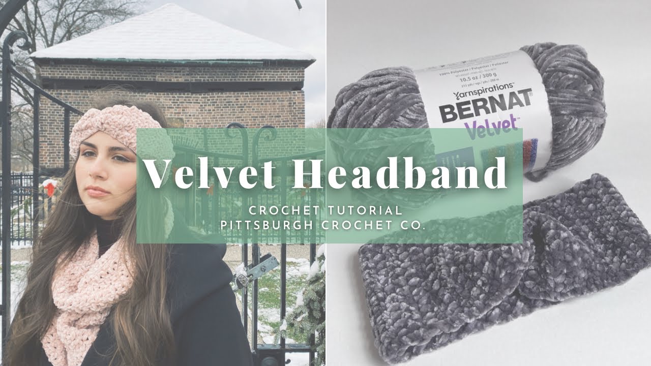 30 minute crochet project - the Delilah Velvet Ear Warmer Free