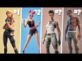 Top 50 Most Used Skins of All Time! Fortnite