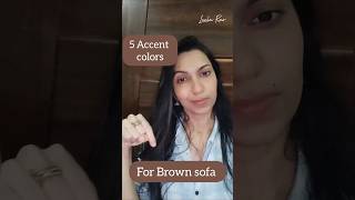 What colour goes well with the Brown Sofa in your living room? #theleelahomes #udupihomes What colour goes well with the Brown Sofa in your living room? #theleelahomes #udupihomes