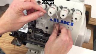 Threading Juki sergers - lower looper