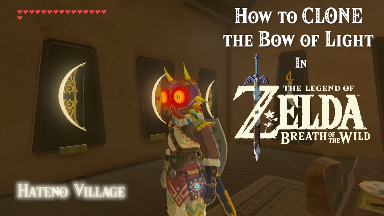 How to Clone the Bow of Light in the Legend of Zelda Breath the Wild (Glitch) - YouTube