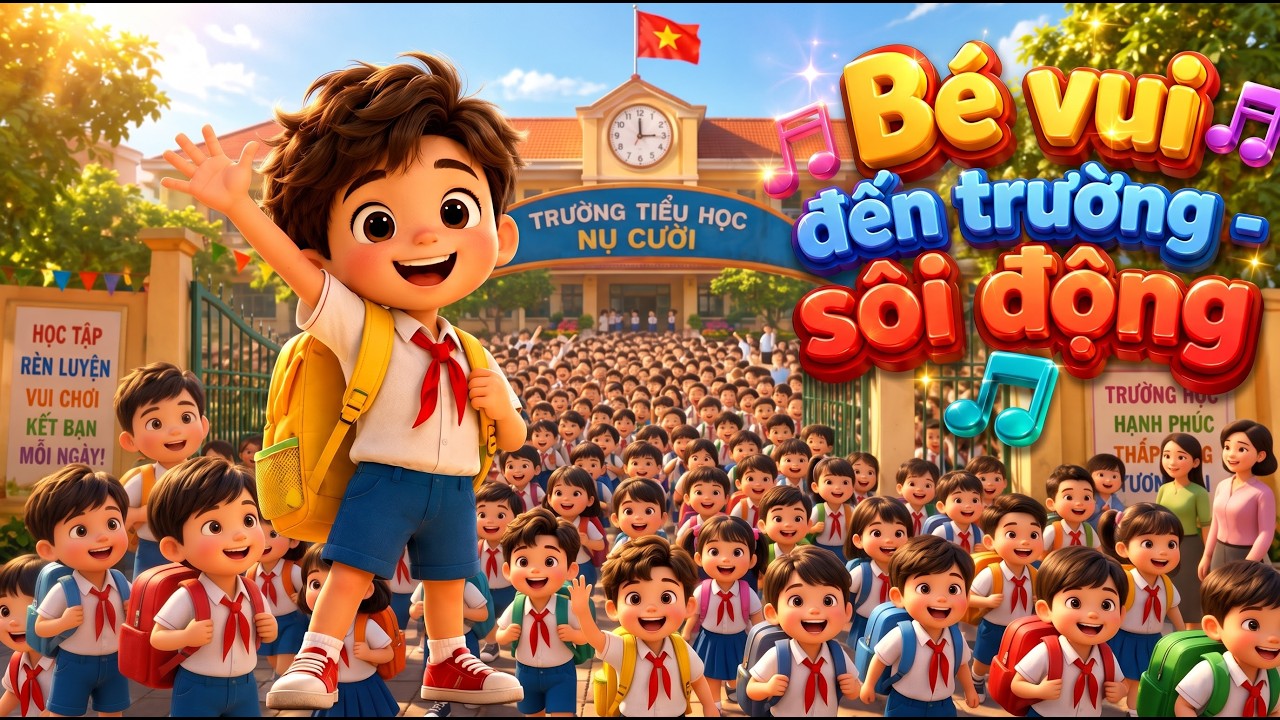 🎒Vui Đến Trường - Bài Hát Sôi Động Giúp Bé Vui Vẻ, Tự Tin Khi Đến Trường | Hoạt Hình 3D kikizuzu