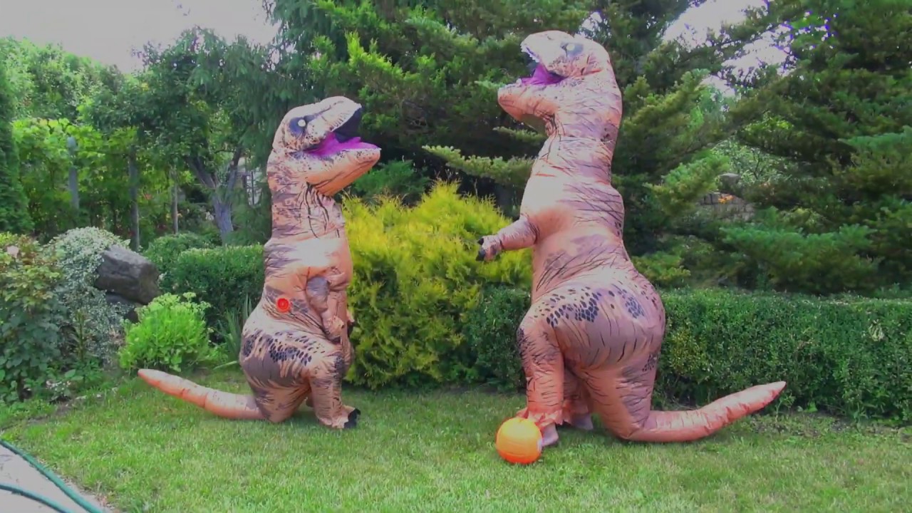 Inflatable Costumes - Two T Rex