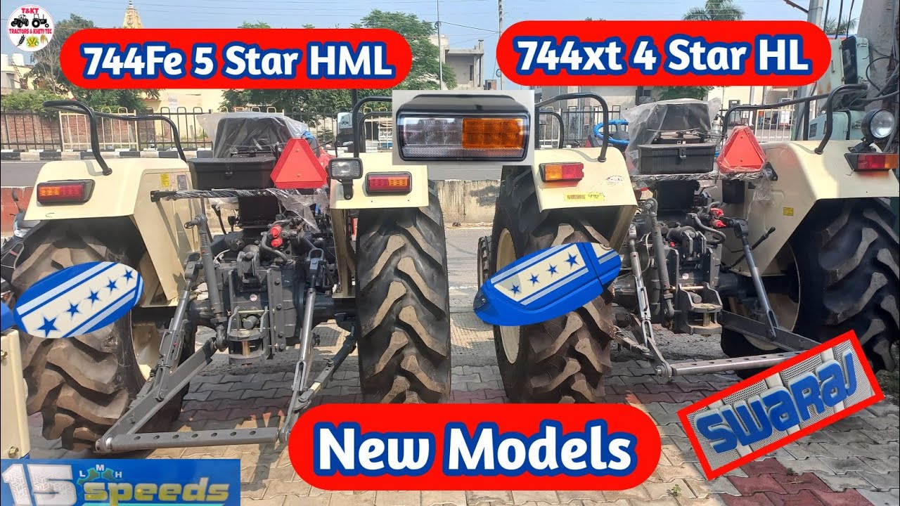 3307cc vs 3478cc//New Models// Swaraj 744fe HML 5 Star vs Swaraj 744xt ...