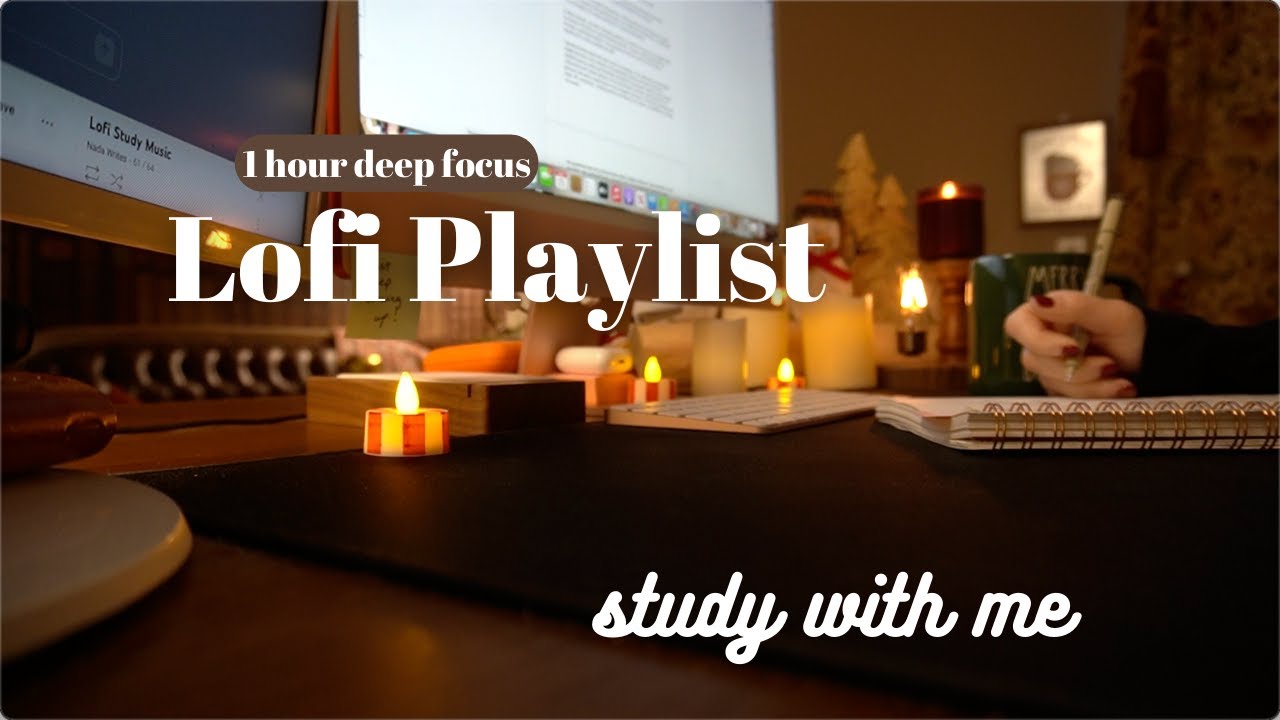 Calm Lofi Playlist / 1 Hour / Study with me / Silent timer - YouTube