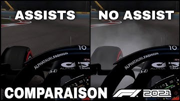 F1 2021 : Assists vs No Assists