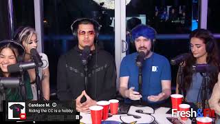Myron and Sneako destroyed blue hair Destiny #freshandfit #freshandfitpodcast #myron
