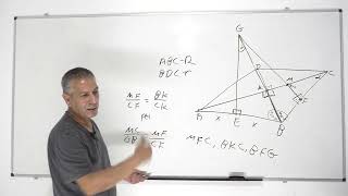 פתרון בגרות 581 קיץ 2018 מועד א שאלה 4 -גיאומטריה עם מעגל.