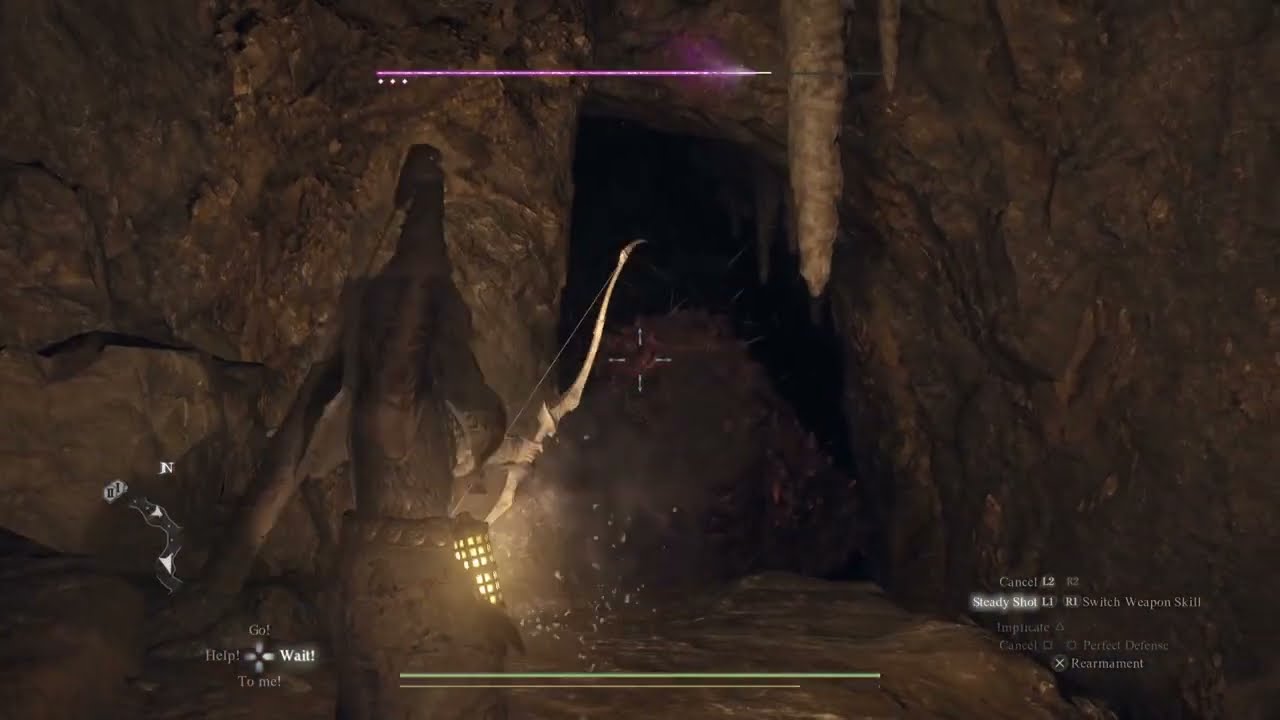 Dragon's Dogma 2- Warfarer/Mage vs Grim Ogre ( Pilgrim's Peril Cave)