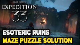 Expedition 33 Esoteric Ruins MAZE PUZZLE SOLUTION (Blue Orb Side Quest Guide)