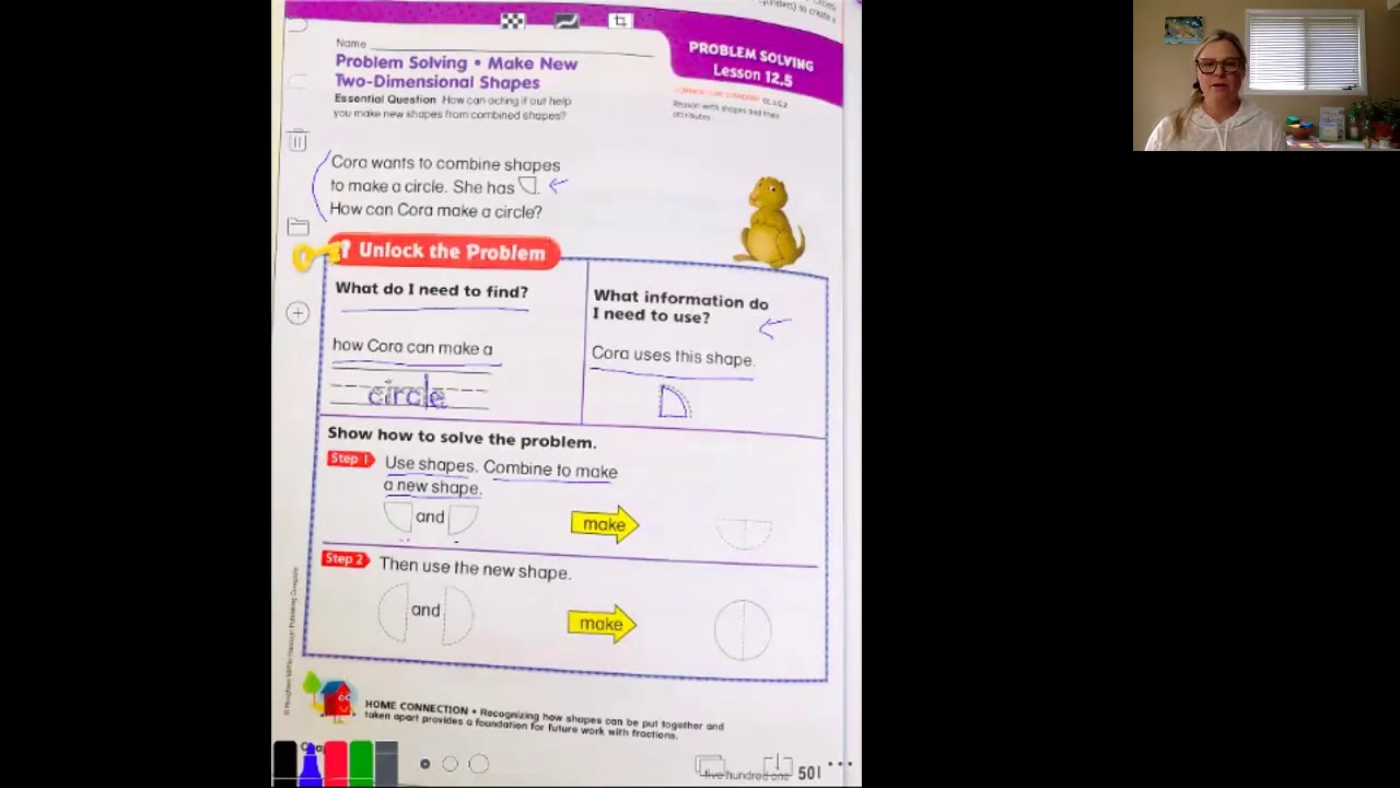 1st Grade Math Lesson 12.5 Wednesday May 13 - YouTube