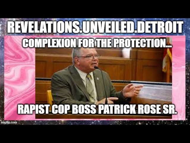 RA*IST PED*-POLICE BOSS PLEADS....#COMPLEXION FOR PROTECTION.