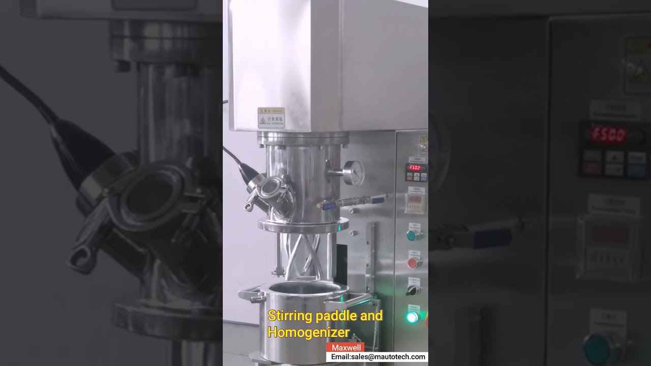 Lab Vacuum Small Double Planetary Mixer 2L / Industrial Mixing Machine