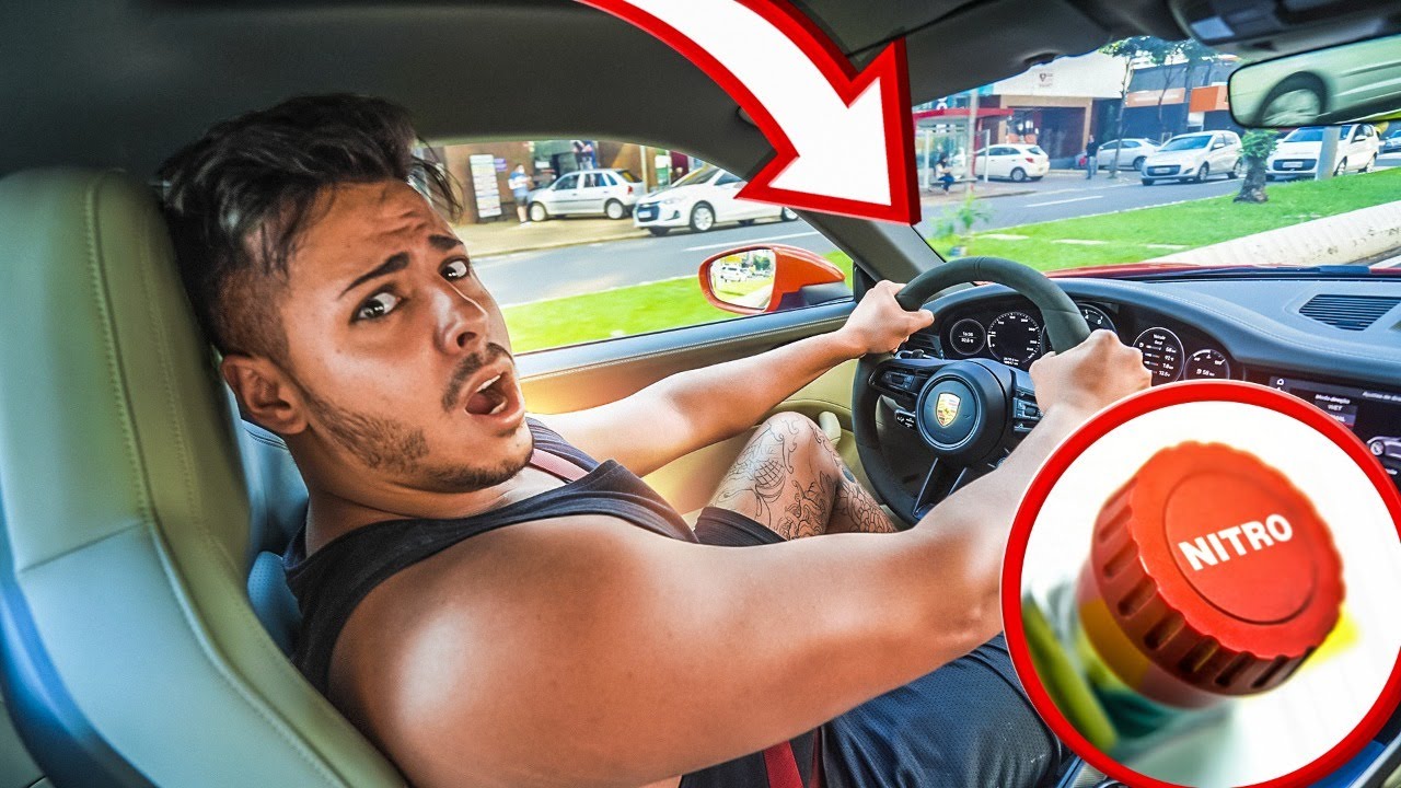 SÓ AGORA EU TIVE CORAGEM DE USAR O BOTÃO TURBO DA MINHA PORSCHE