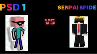 PSD 1 vs Senpai Spider: The Most Savage Replies Ever! 😱🔥#minecraft #youtube 