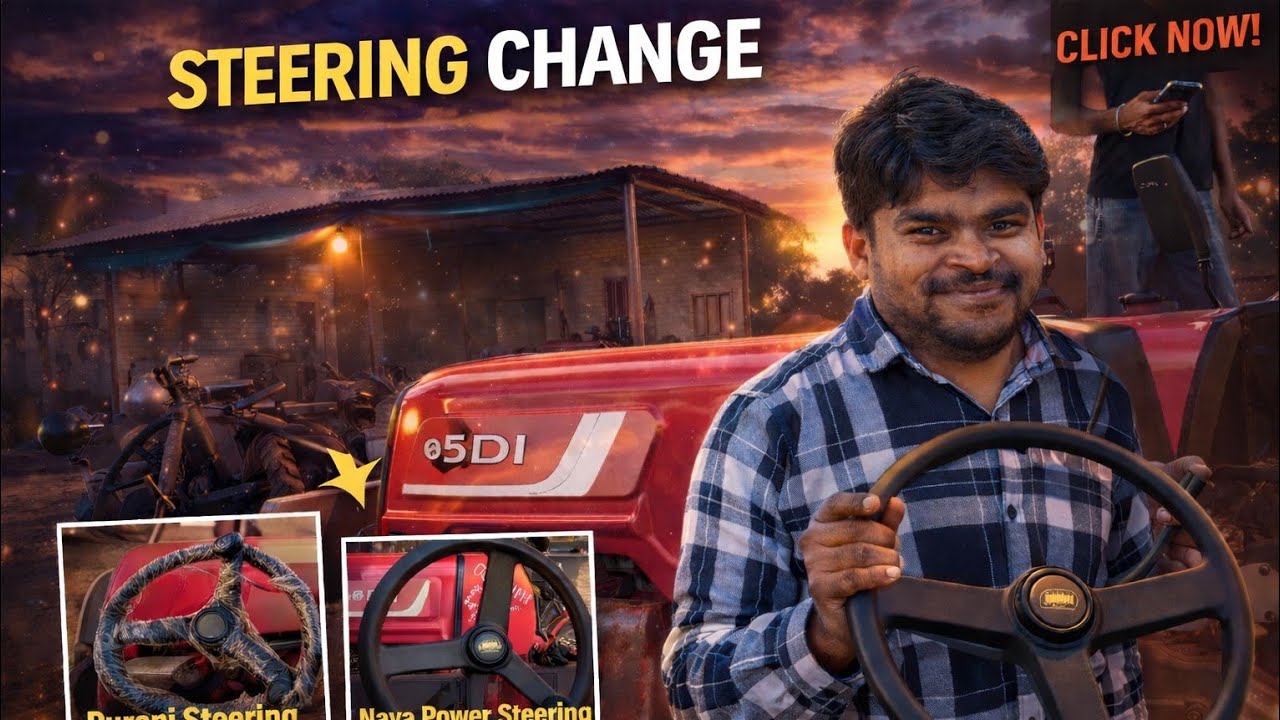 New steering installed 😱🚜🚜 Kiya || stunt kiya || 😱 