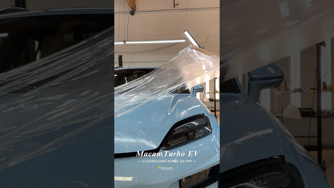 Porsche Macan Turbo EV  | Full Hood PPF Installation