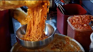 콩나물 비빔국수,잔치국수 - 영선네 국수,의정부 제일시장 / Spicy Noodles,Bibim-guksu,Janchi-guksu/ korean street food