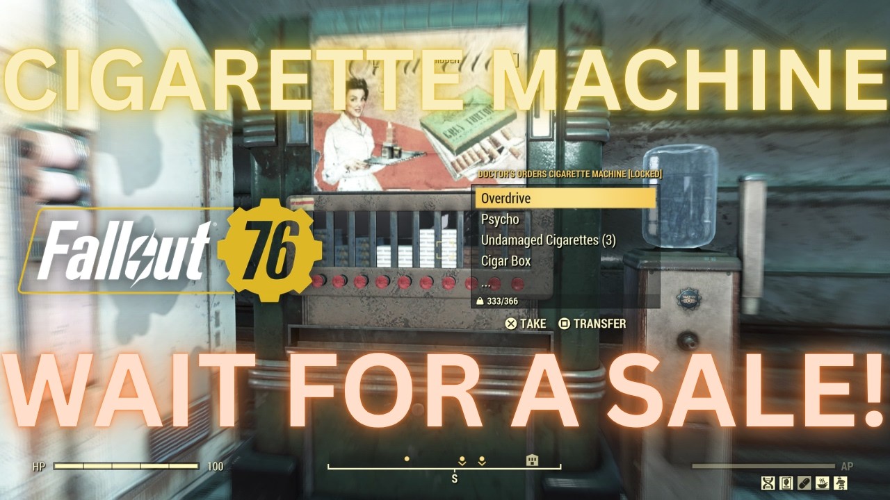 Fallout 76 Cigarette Machine