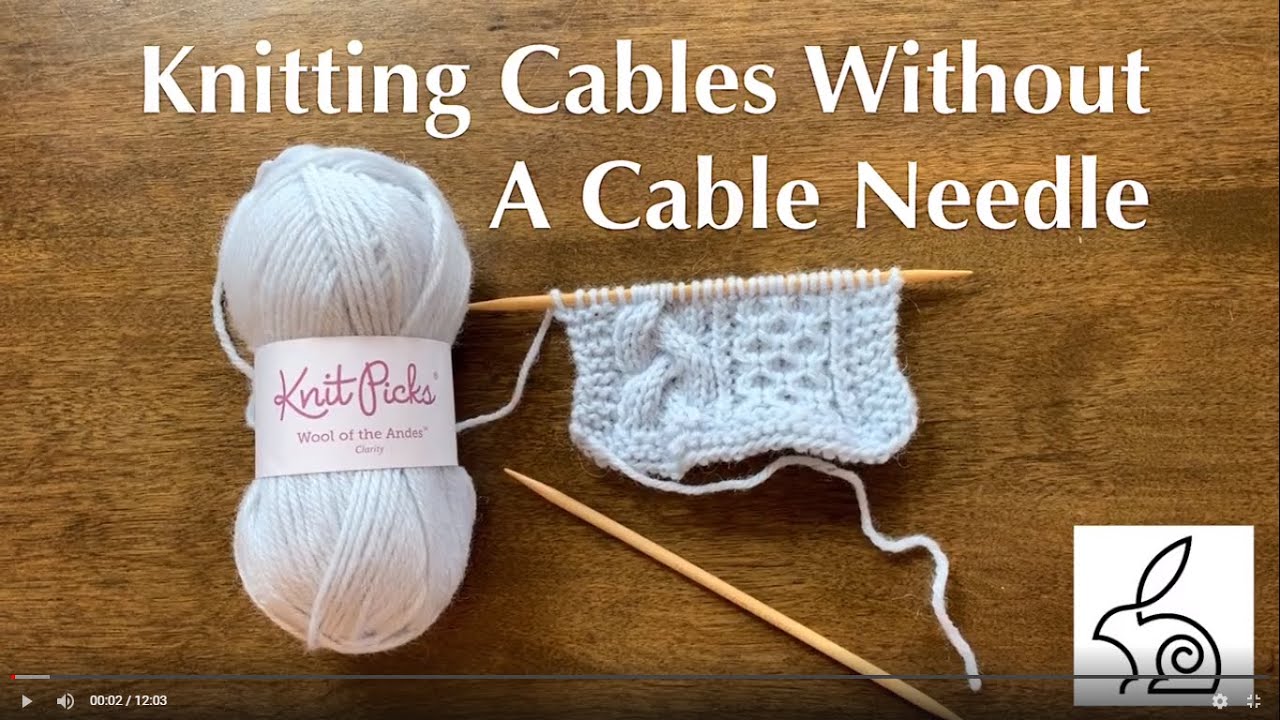 How to Knit Cables Without A Cable Needle YouTube
