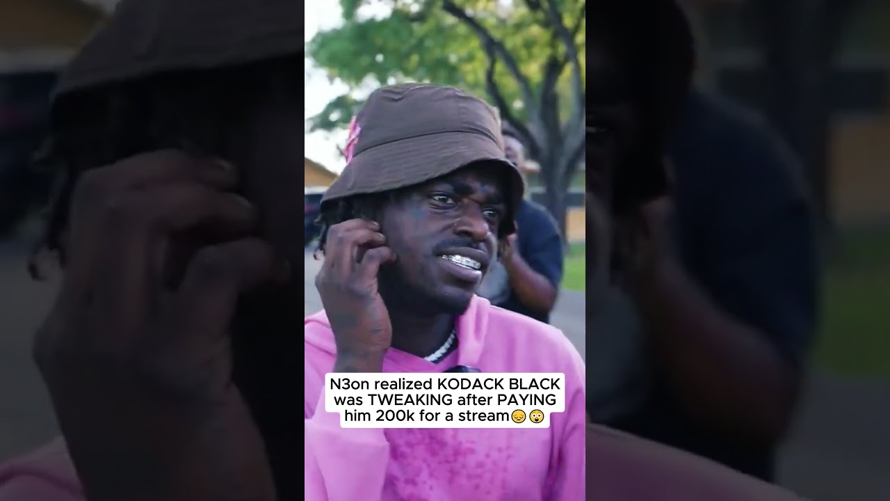 N3on realized KODACK BLACK was TWEAKING after PAYING him 200k for a stream😔😲