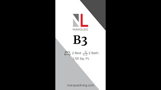 Marquee | B3 Floor Plan | 2 Bed 2 Bath | #416 MQ