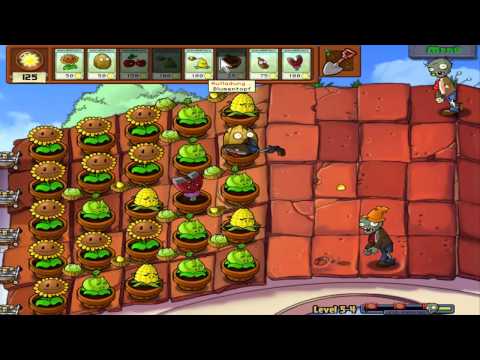 Let's play Plants vs Zombies Mission 5-3 und 5-4 m...
