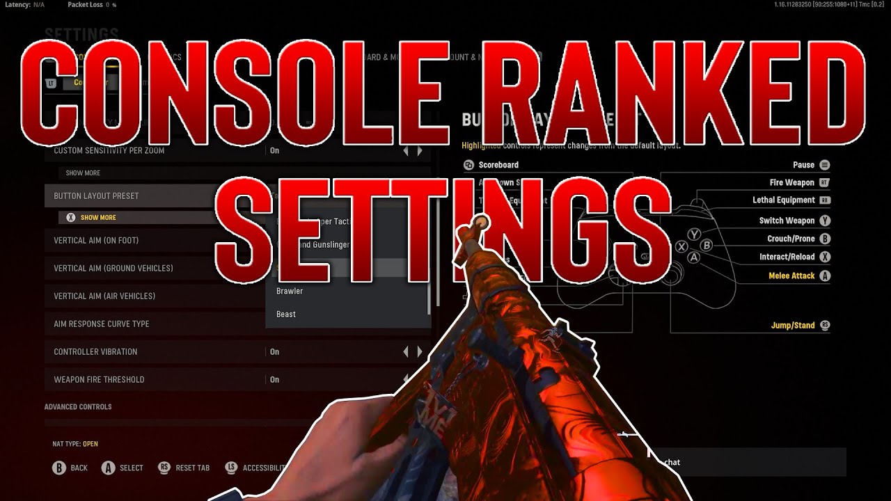 My RANKED CONSOLE SETTINGS for VANGUARD! (Xbox Series X)