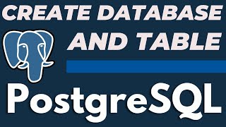 How to Create Database and Table in PostgreSQL PgAdmin Manually without writing Query
