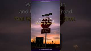 Jesus Warned: The Road to Destruction Is Wide ⚠️