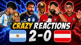 CRYING RONALDO FANS AND HAPPY MESSI FANS REACTION TO ARGENTINA 2-0 AUSTRIA screenshot 3