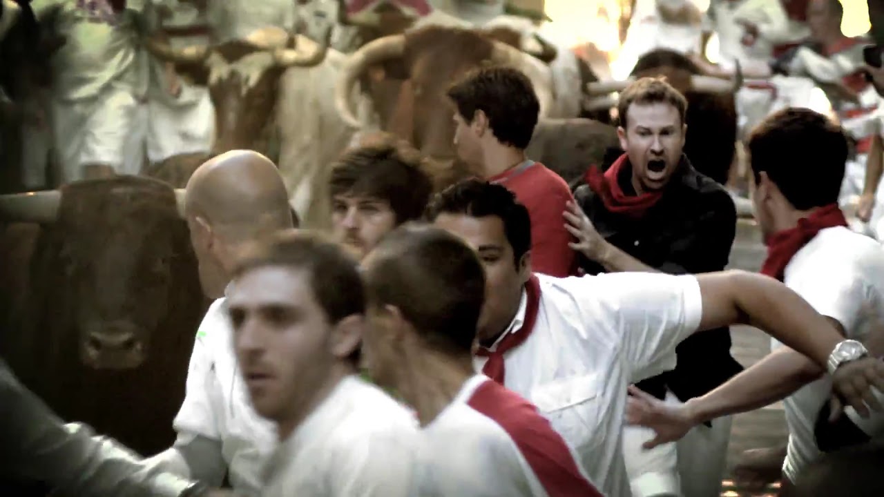 Running with the Bulls amazing video