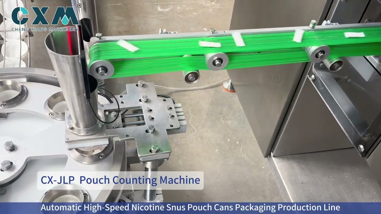 Automatic High Speed Nicotine Snus Pouch Cans Packaging Production Line