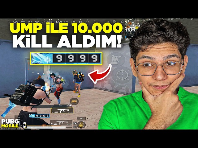 UMP İLE 10.000 KİLL ALDIM! MASTER OLDU - PUBG MOBİLE