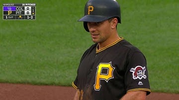 COL@PIT: Frazier swipes second base in the 1st